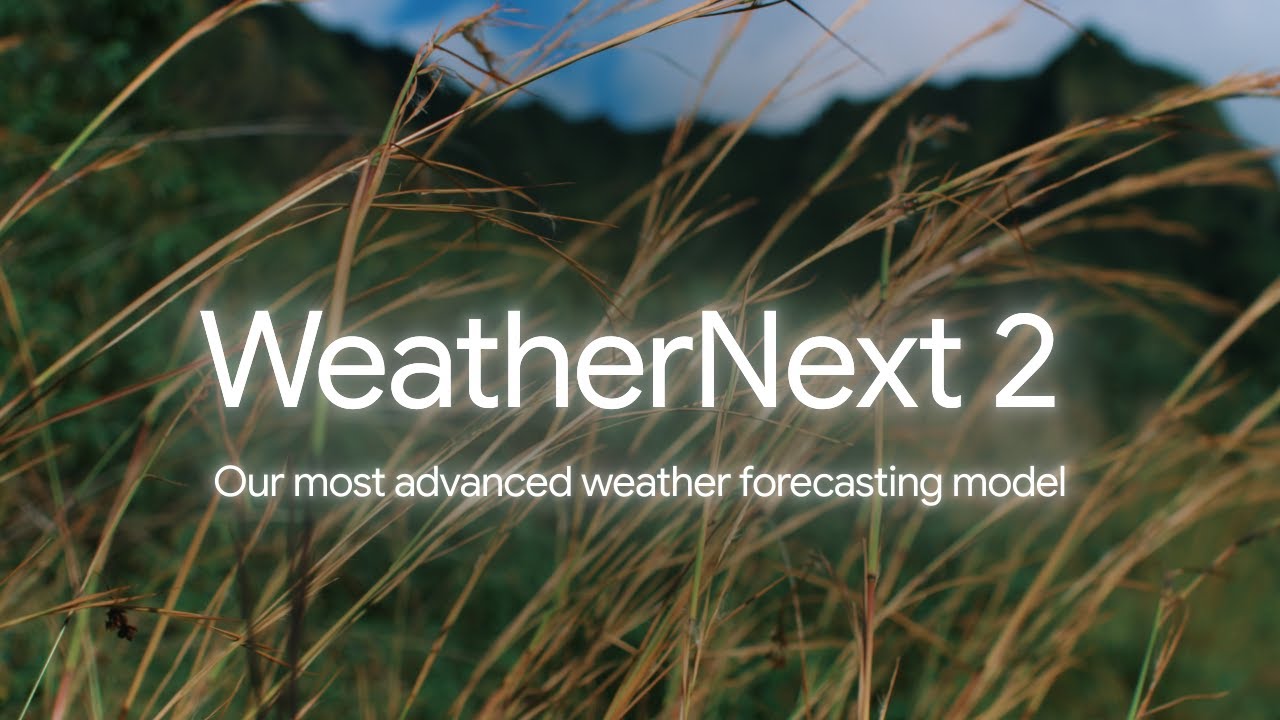 WeatherNext 2 소개 영상 장면
